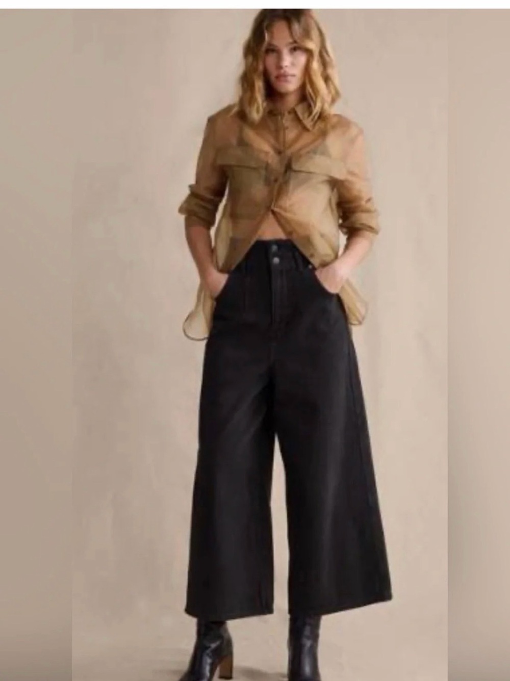 Banana Republic Women's Ultra-High Rise Culotte Jean